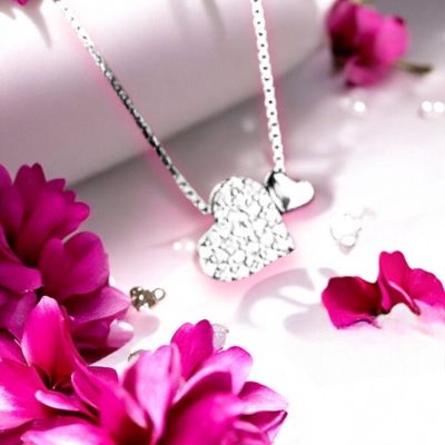 Together Forever Dual Heart Necklace