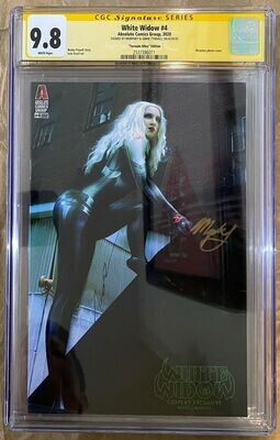 White Widow #4 - &quot;Tornado Alley&quot; Murphey Cosplay - CGC 9.8 (Signature Series)