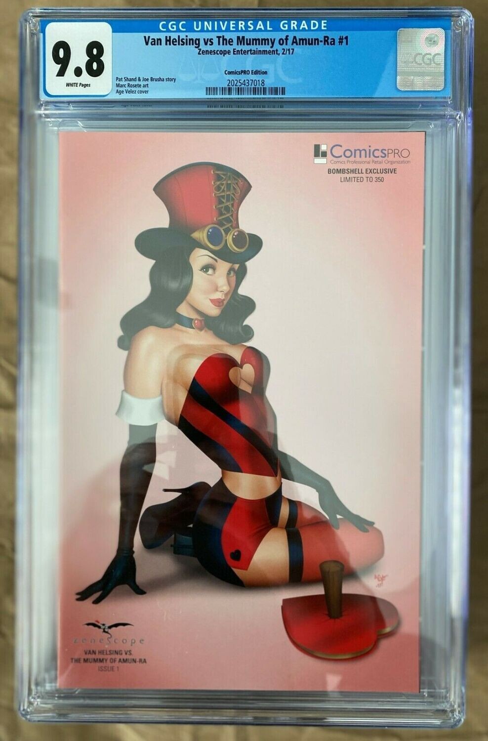 Van Helsing vs the Mummy of Amun-Ra #1 - Bombshell Exclusive - CGC 9.8