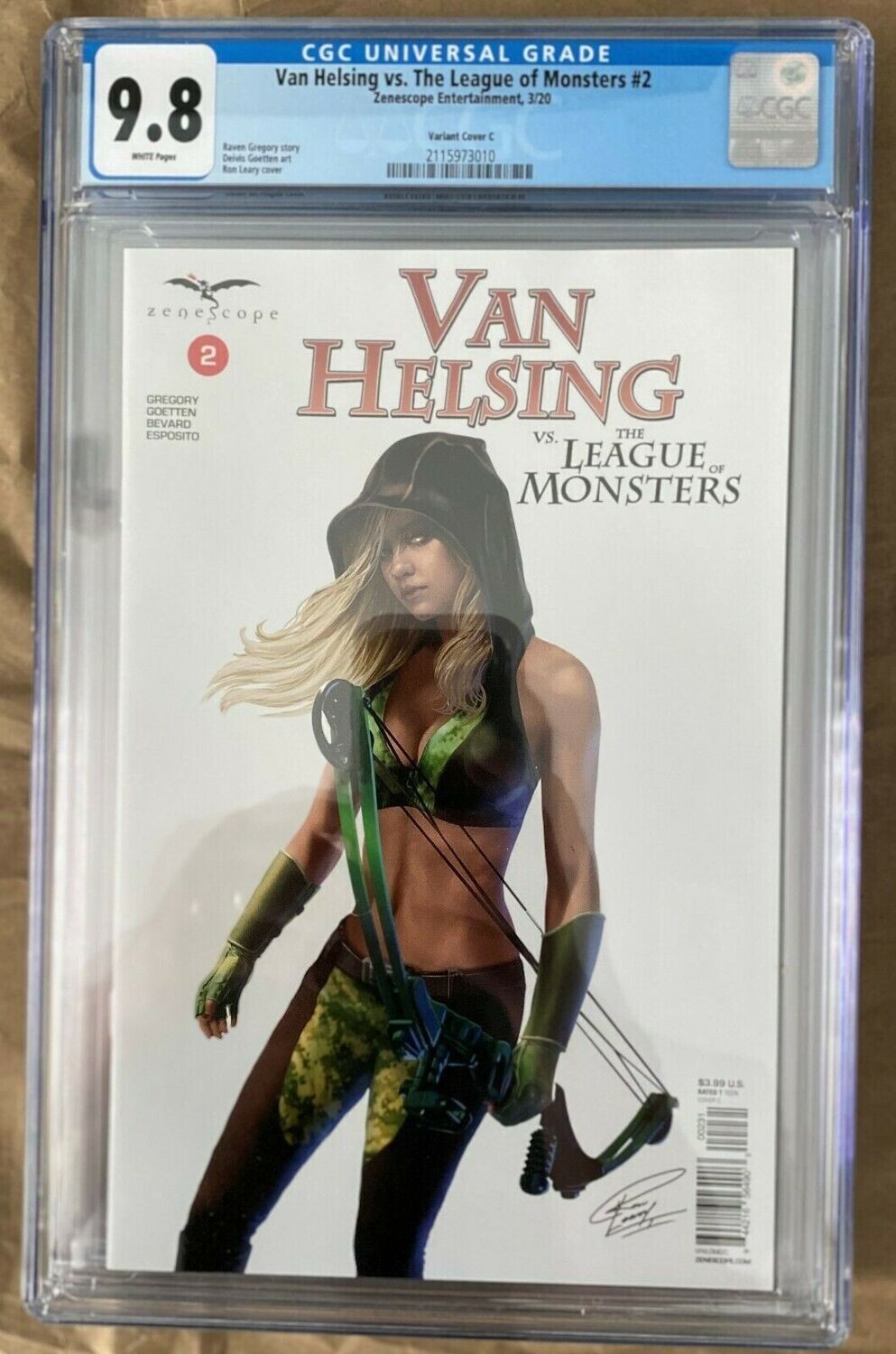Van Helsing vs the League of Monsters #2 - Variant C - CGC 9.8