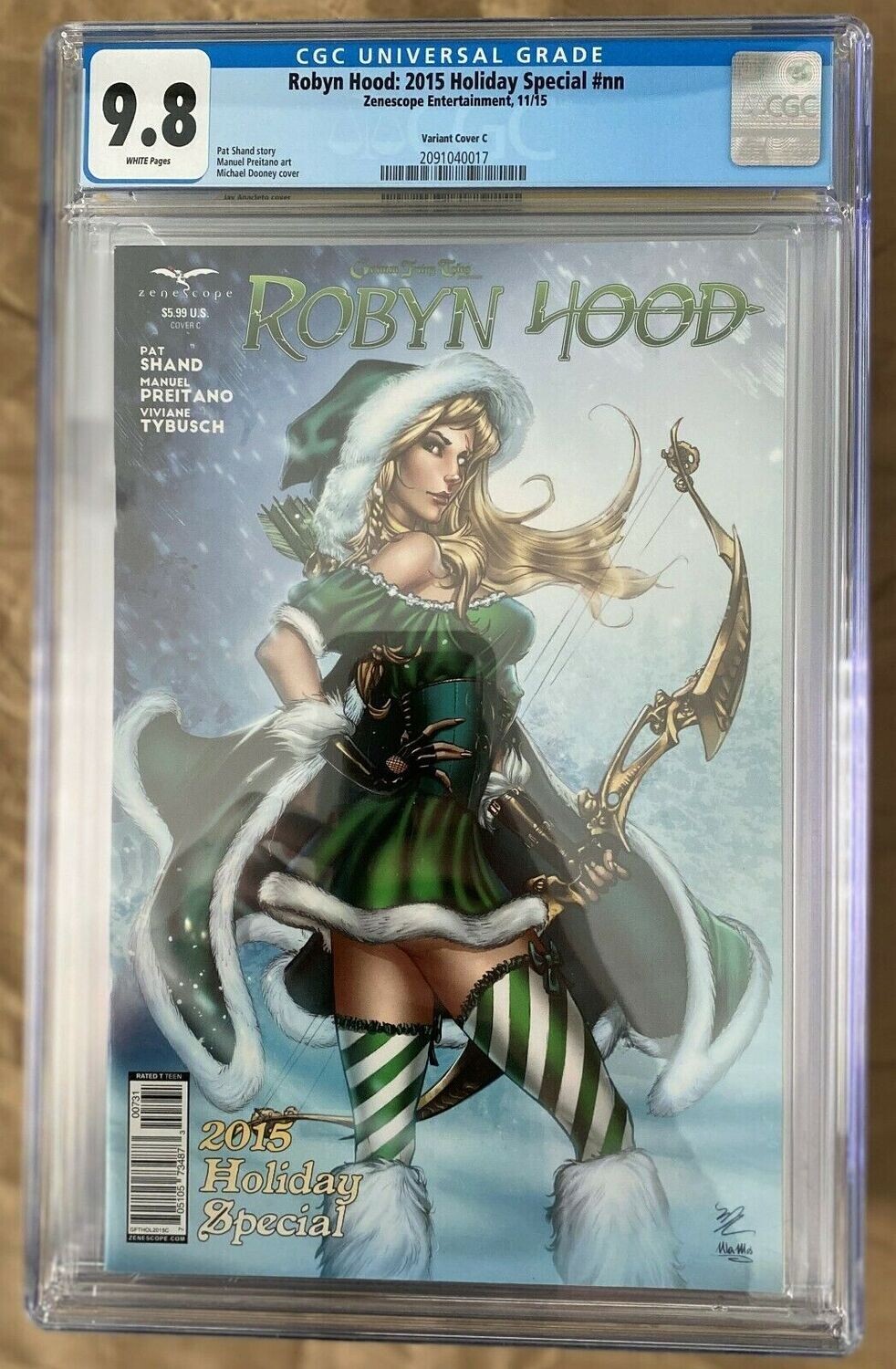Robyn Hood 2015 Holiday Special - Variant C - CGC 9.8