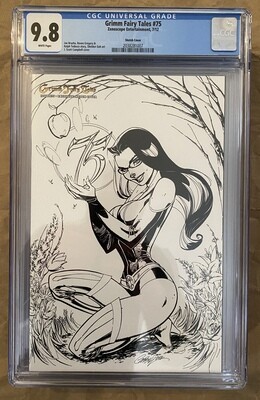 Grimm Fairy Tales #75 - J. Scott Campbell Sketch Exclusive - CGC 9.8