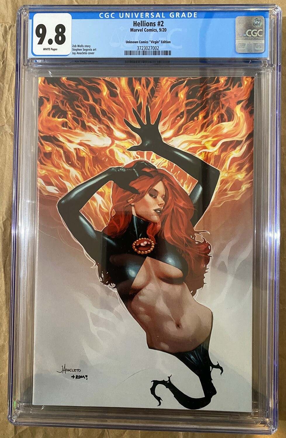 Hellions #2 - Unknown Comics Virgin Exclusive - CGC 9.8