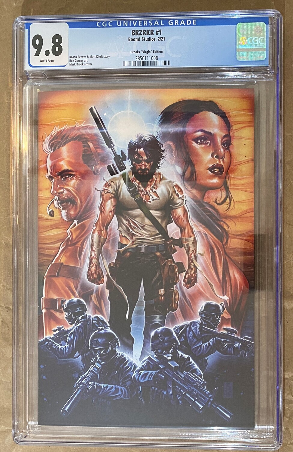 BRZRKR #1 - Mark Brooks Virgin Exclusive - CGC 9.8