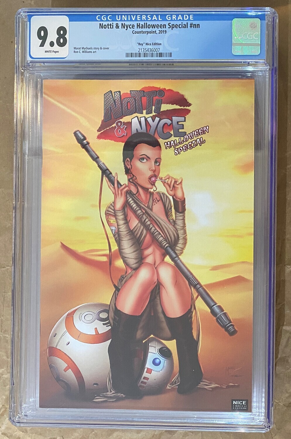 Notti &amp; Nyce Halloween Special - Star Wars Rey Cosplay Exclusive - CGC 9.8