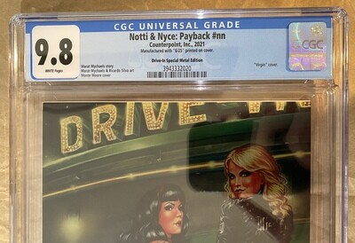 Notti &amp; Nyce: Payback - Drive-In Virgin Metal Exclusive - CGC 9.8