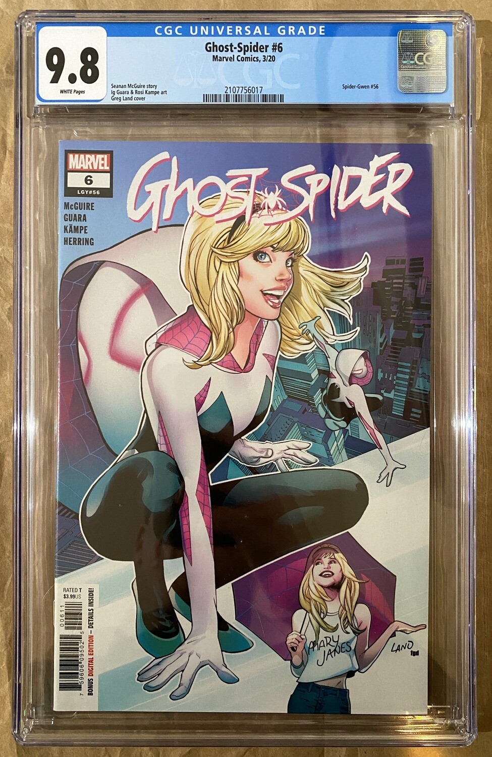 Ghost-Spider #6 - Spider-Gwen #56 Homage - CGC 9.8