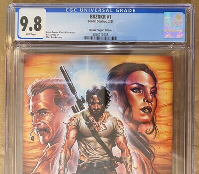 BRZRKR #1 - Mark Brooks Virgin Exclusive - CGC 9.8