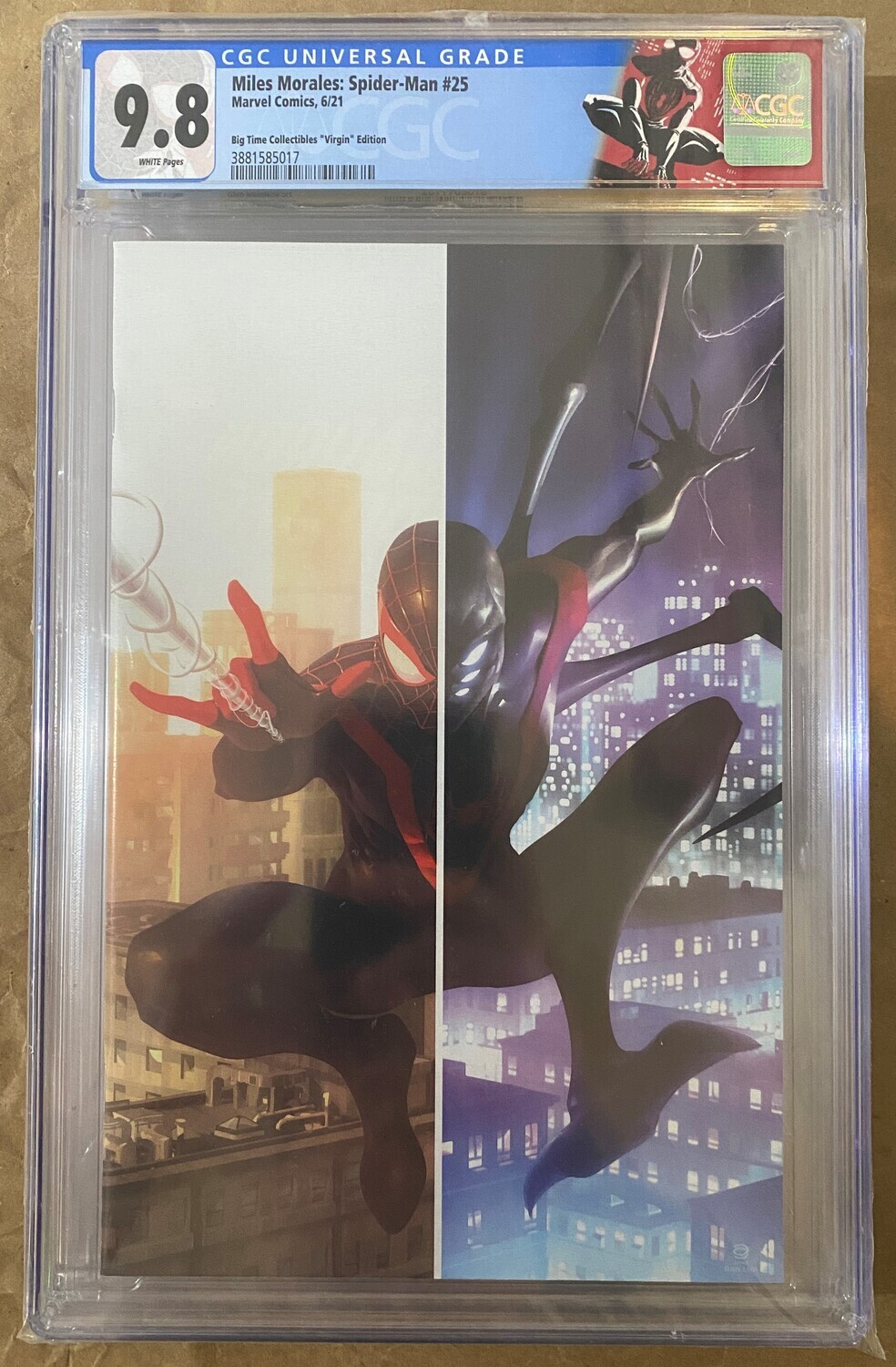 Miles Morales: Spider-Man #25 - Big Time Collectibles Virgin Exclusive - CGC 9.8