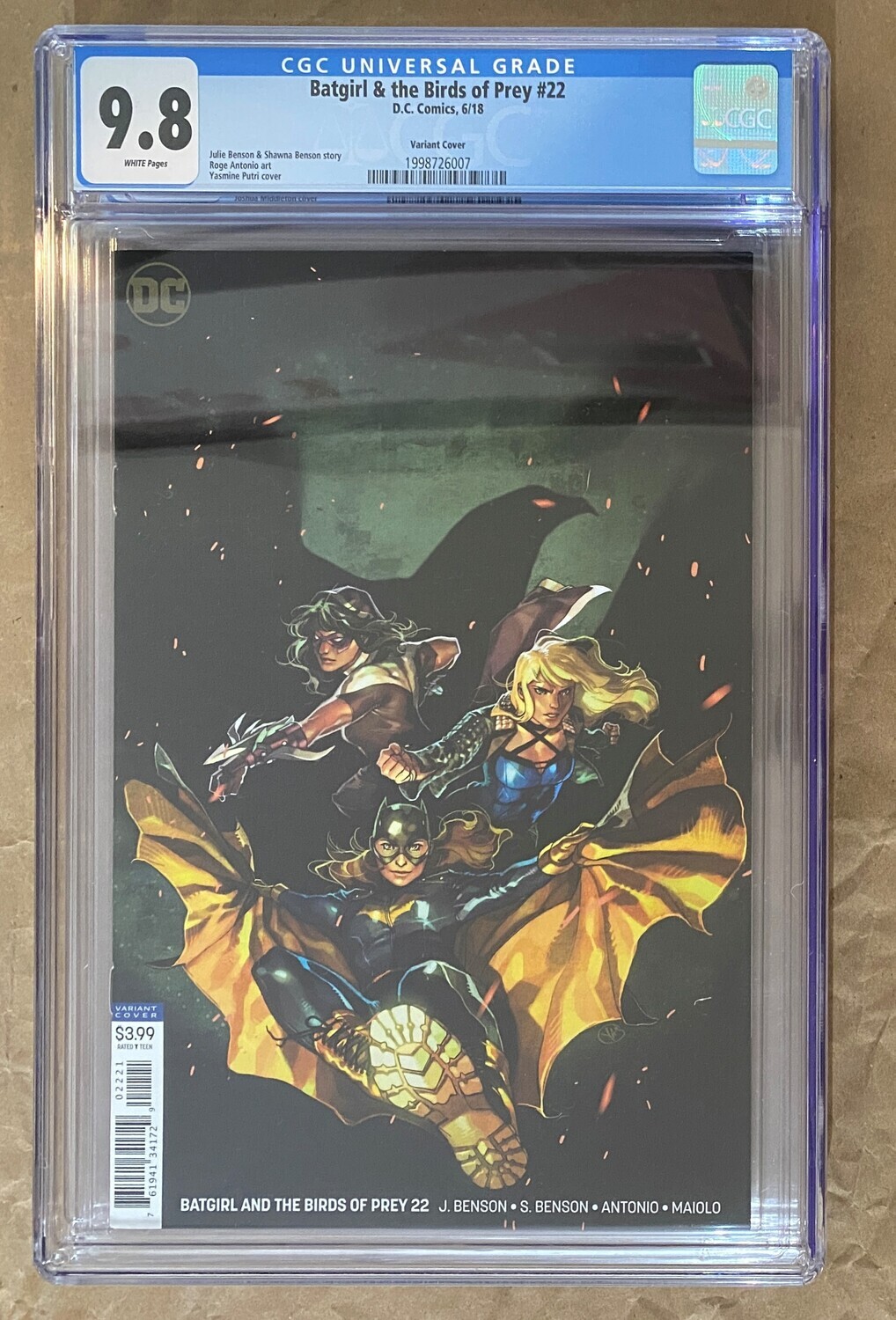 Batgirl &amp; the Birds of Prey #22 - Minimal Trade - CGC 9.8