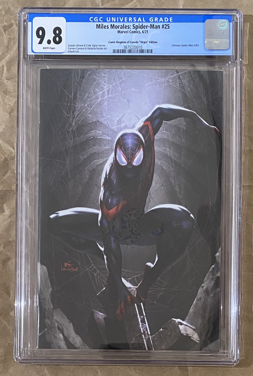 Miles Morales: Spider-Man #25 - Kingdom of Canada Virgin Exclusive - CGC 9.8