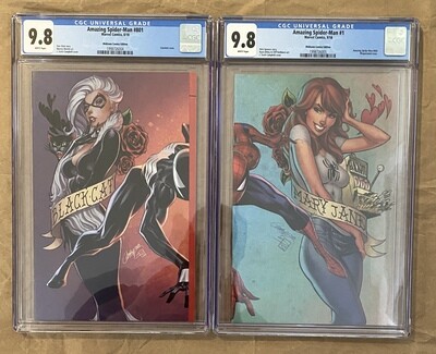 Amazing Spider-Man - J. Scott Campbell Connecting Covers - CGC 9.8