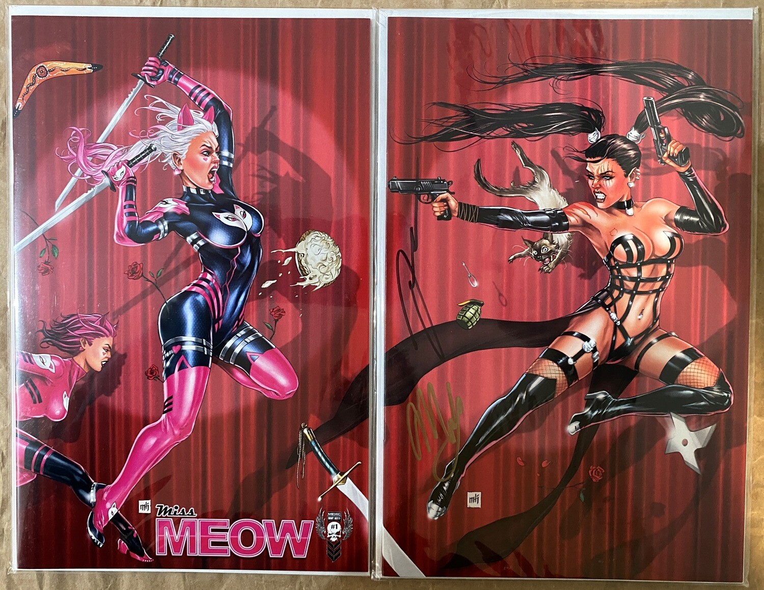 Miss Meow #1 - Connecting Stage Left/Right Wraparound (SIGNED)