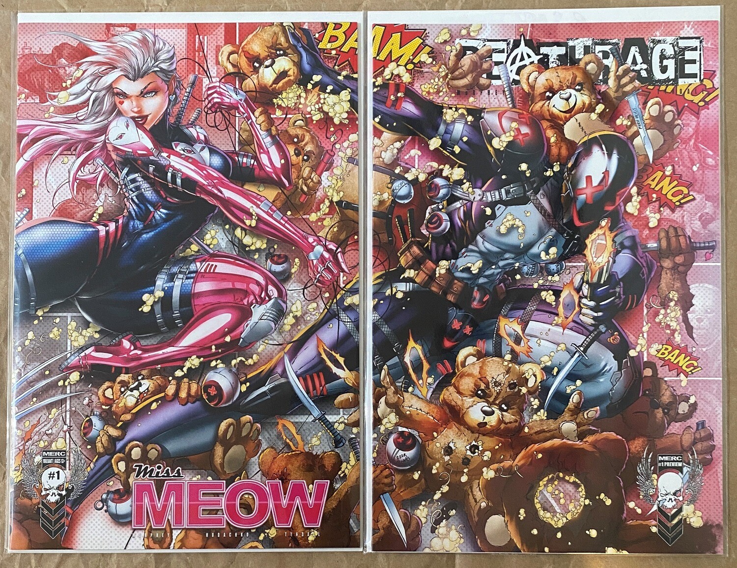Miss Meow #1 / Deathrage #1 - Connecting Wraparound