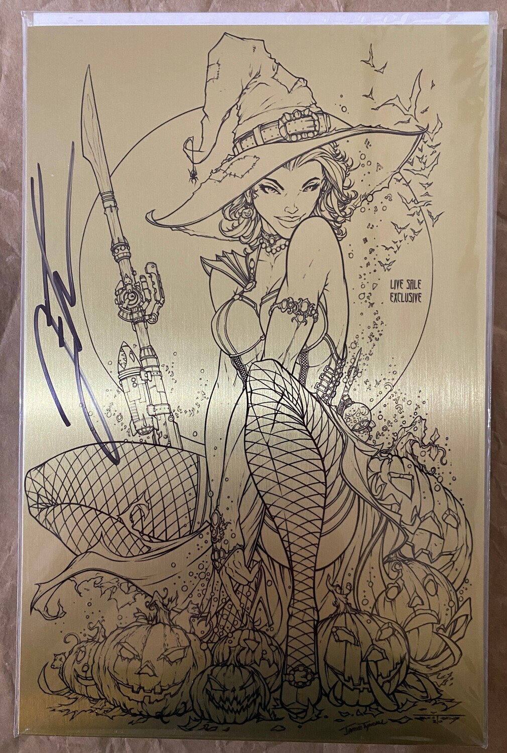 White Widow #2 - Halloween Gold Virgin Metal (SIGNED)