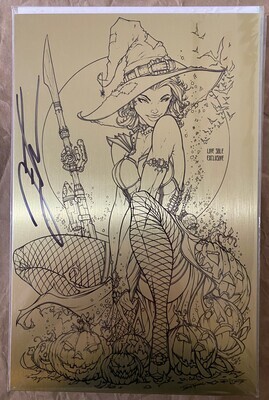White Widow #2 - Halloween Gold Virgin Metal (SIGNED)