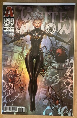 White Widow #2 - Black &amp; White Falling Foil