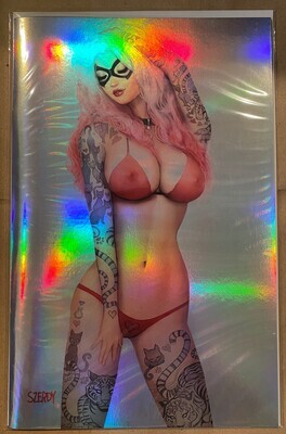 Persuasion #1 - Black Cat Red Virgin Holofoil