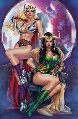 Notti &amp; Nyce Cosplay Gallery - Loki &amp; Thor Cosplay Virgin Holofoil