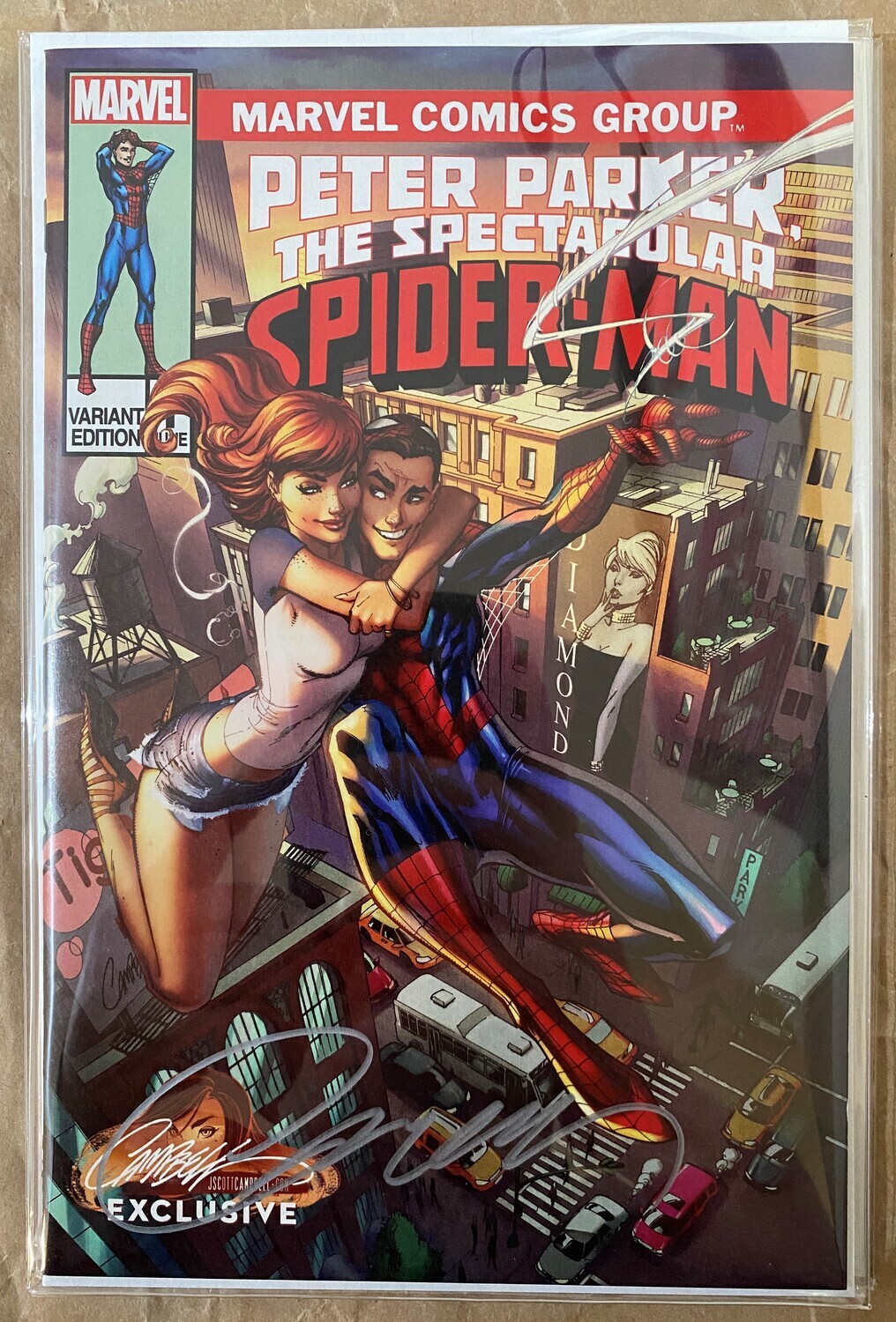 Peter Parker :The Spectacular Spider-Man #1 - Mary Jane Swing (Signed &amp; Unsigned)