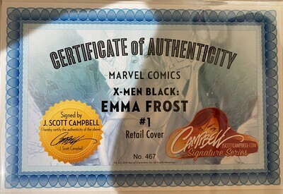 X-Men Black #1 - Emma Frost Exclusive (SIGNED)