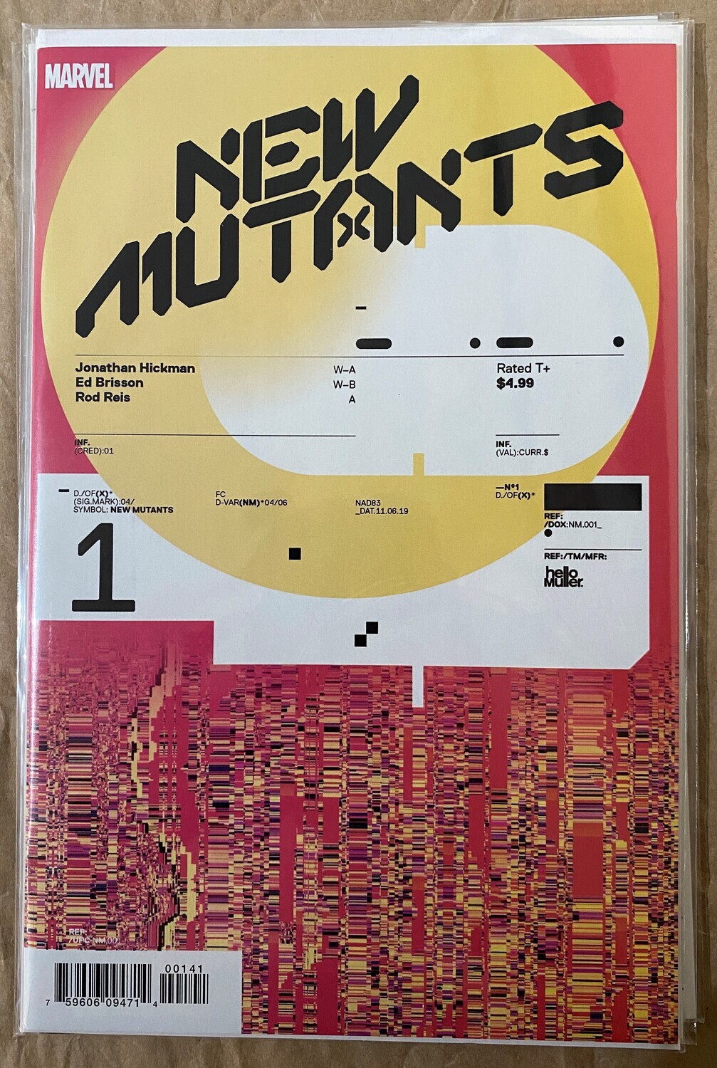 New Mutants #1 - Ratio Variant