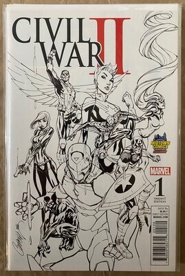 Civil War II #1 - Midtown Comics Sketch Exclusive