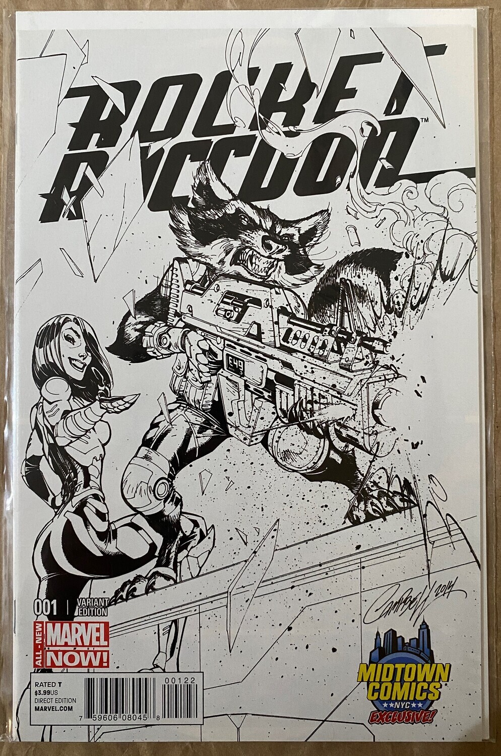 Rocket Raccoon #1 - Midtown Comics Sketch Variant