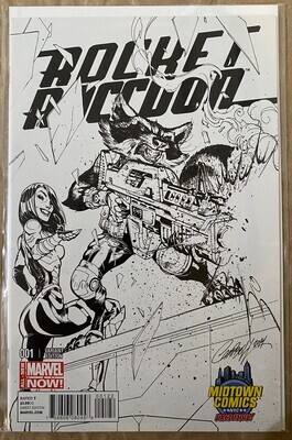Rocket Raccoon #1 - Midtown Comics Sketch Variant