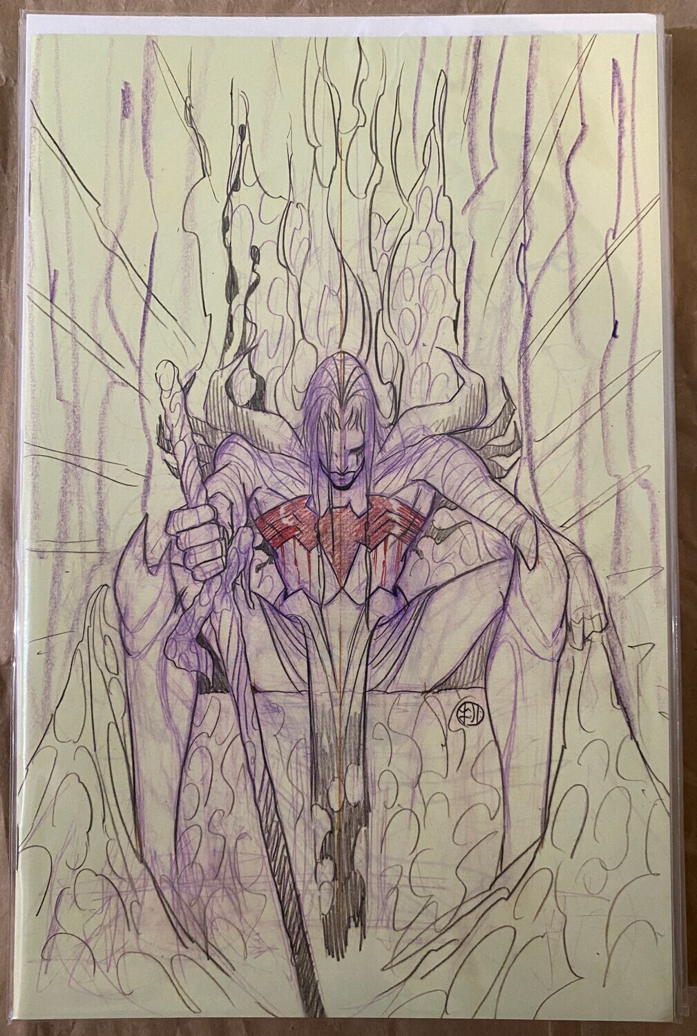 Venom #31 - Knull King in Black Virgin Sketch