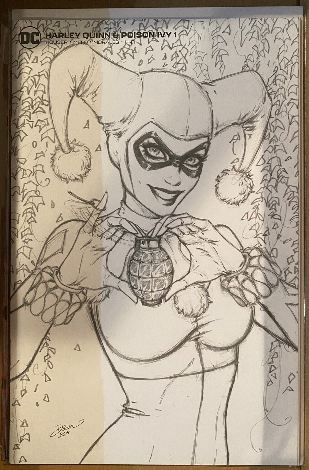 Harley Quinn &amp; Poison Ivy #1 - McTeigue - Minimal Trade Sketch Variant