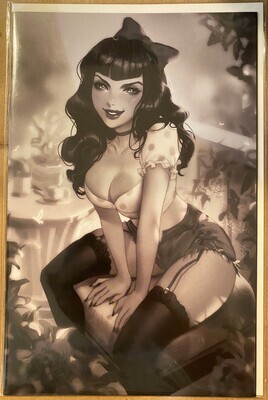 Bettie Page &amp; the Curse of the Banshee #1 - Virgin Black &amp; White Variant