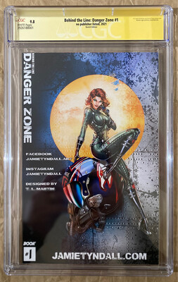 Behind the Line: Danger Zone #1 - Custom "Pouty Tinkerbell" Sketch Exclusive - CGC 9.8 (Signature Series)