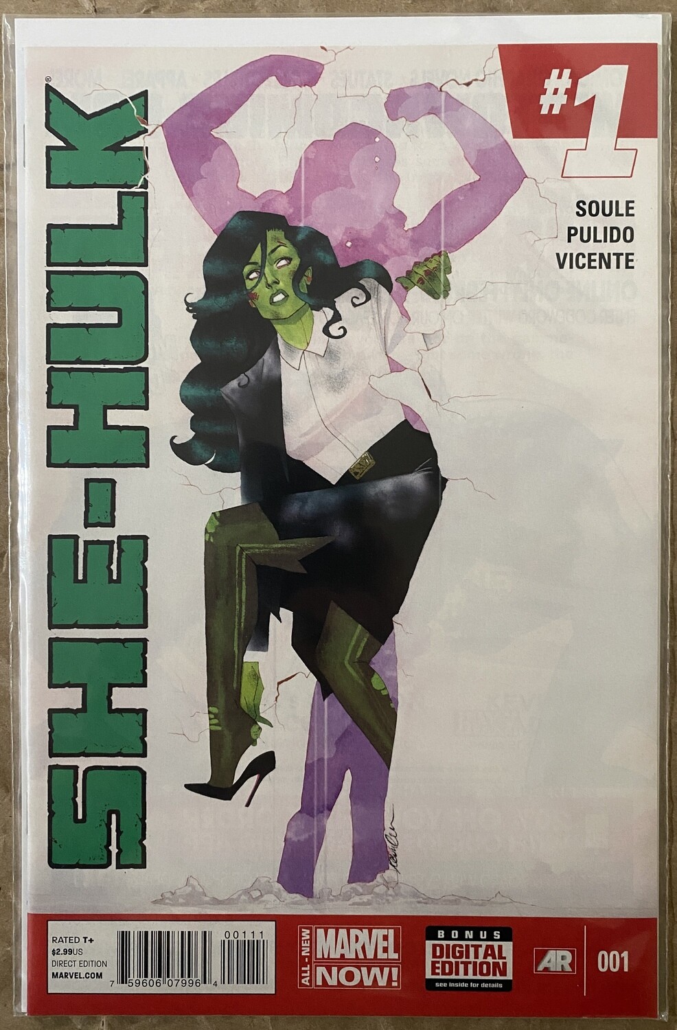 She-Hulk #1- Javier Pulido Marvel Now Variant