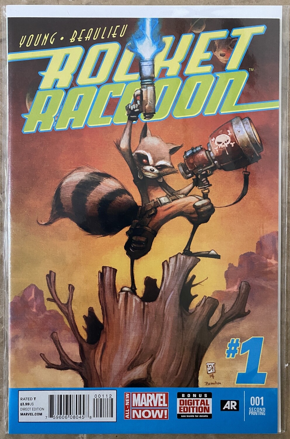 Rocket Raccoon #1 - Scottie Young - Second Print Variant