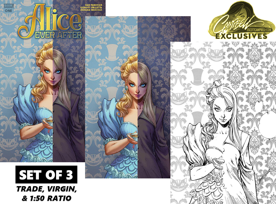 Alice Ever After #1 - J. Scott Campbell - Complete Variant Set
