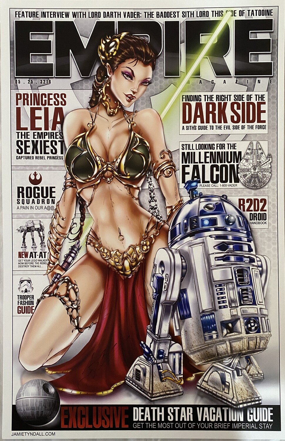 Jamie Tyndall Print - Empire Magazine - Slave Leia