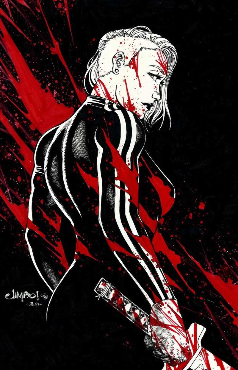 Muffy the Pimp Slayer #1 - Jimbo Salgado - &quot;It Will Keel&quot; Virgin Chrome Exclusive