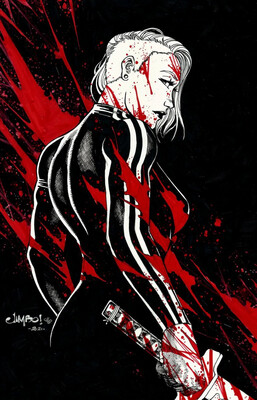 Muffy the Pimp Slayer #1 - Jimbo Salgado - &quot;It Will Keel&quot; Virgin Chrome Exclusive