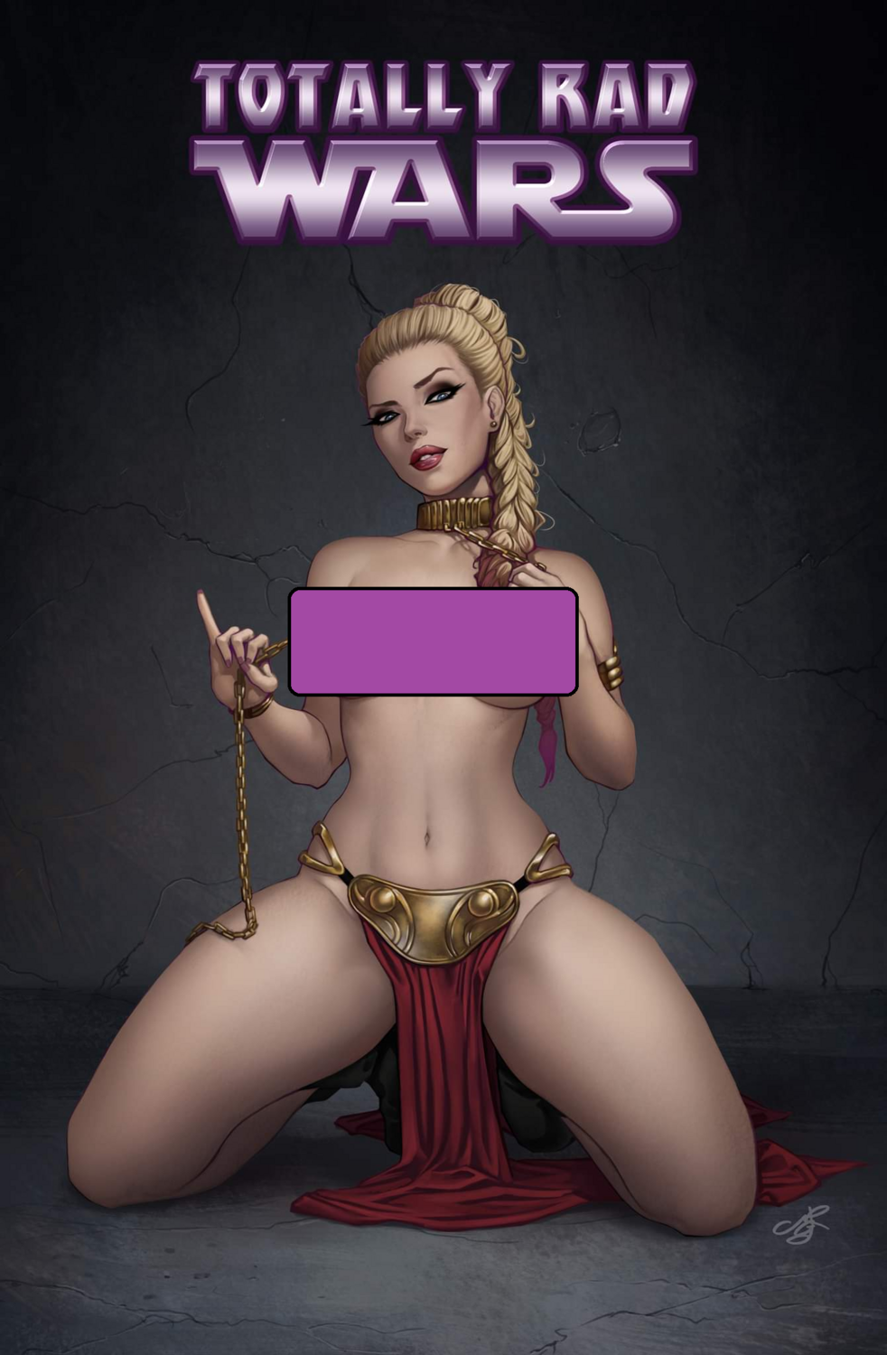 Totally Rad Wars #3 - Slave Leia Naughty Variant