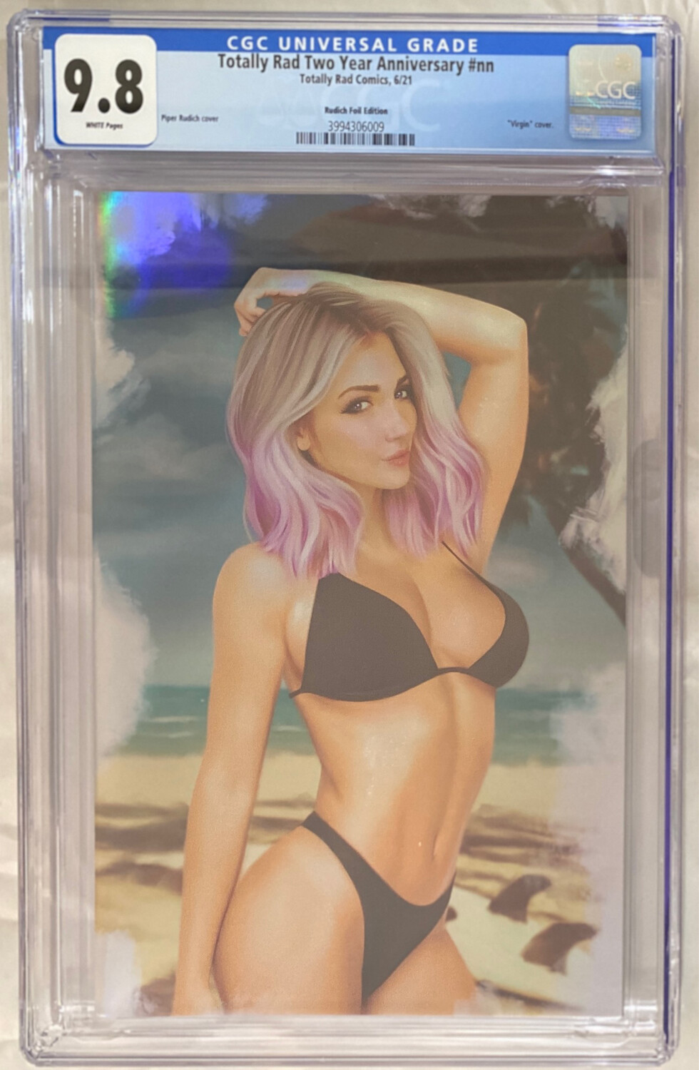 Totally Rad Comics 2nd Anniversary Virgin Holofoil Exclusive - CGC 9.8