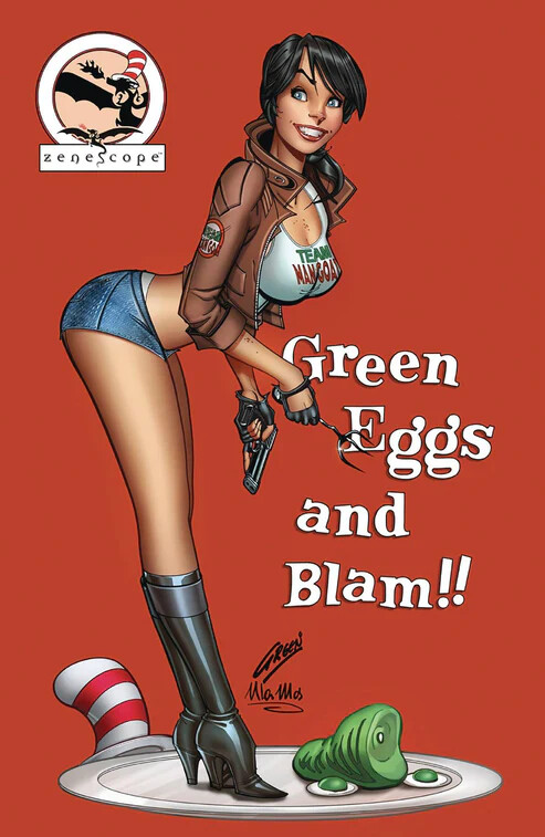 Man Goat &amp; the Bunnyman: Green Eggs &amp; Blam #1 - Dr Zeuss Cosplay Collectible Cover