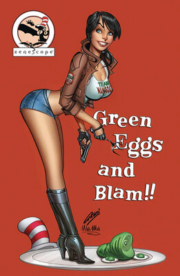 Man Goat & the Bunnyman: Green Eggs & Blam #1 - Dr Zeuss Cosplay Collectible Cover