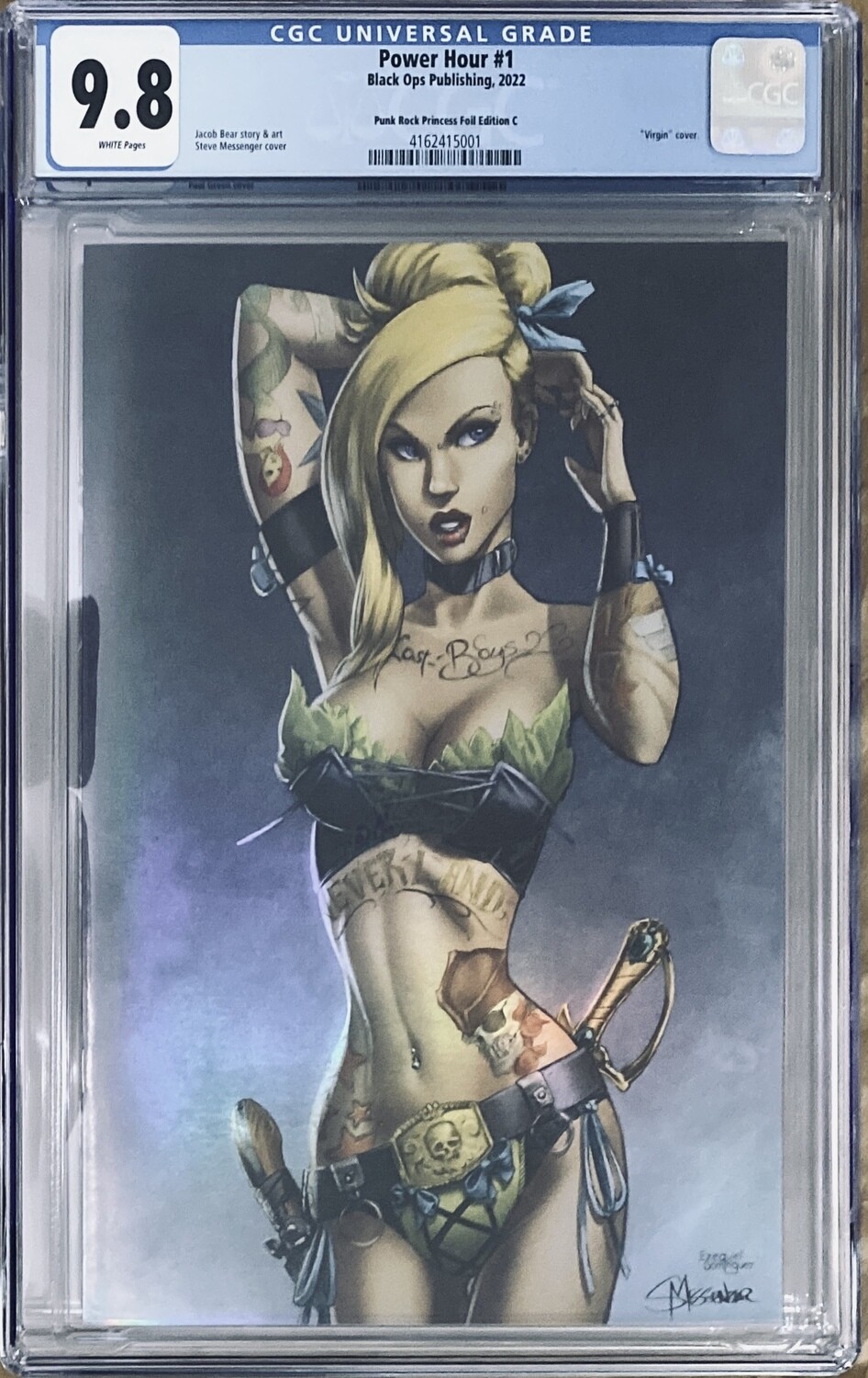Power Hour #1 - Punk Rock Princess Tinkerbell - Virgin Foil Exclusive - CGC 9.8