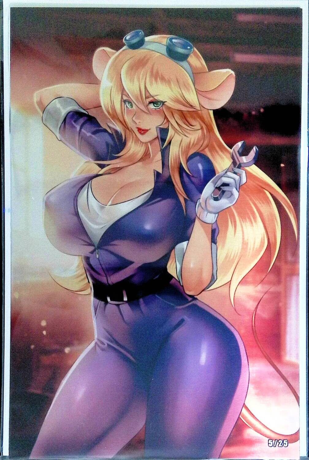 Valkyrie Saviors Key of Storms - Retro Cartoon Mouse Larissa Virgin Metal Exclusive