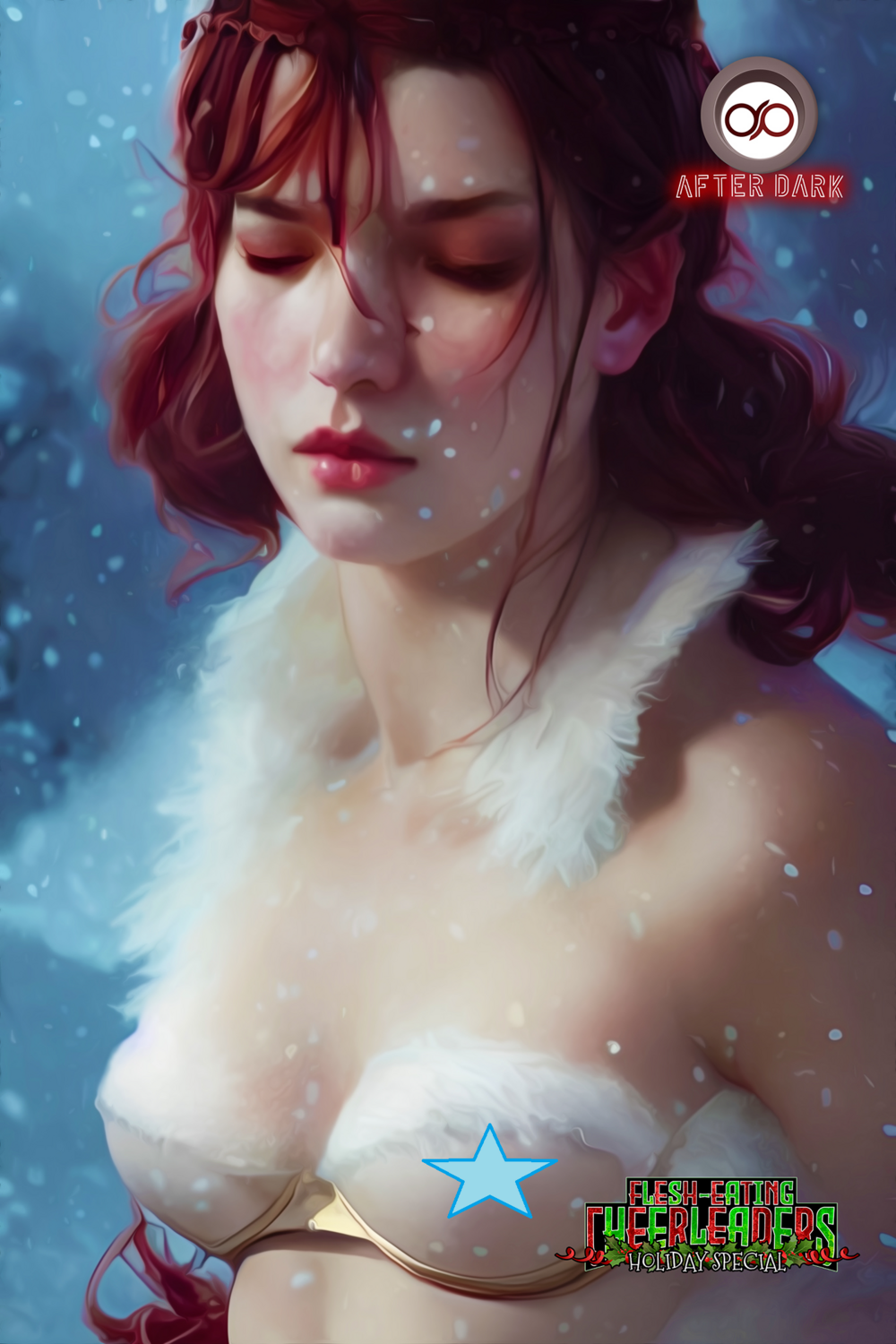 Flesh Eating Cheerleaders from Outer Space Holiday Special - Snow Queen Virgin Holofoil Kickstarter Exclusive
