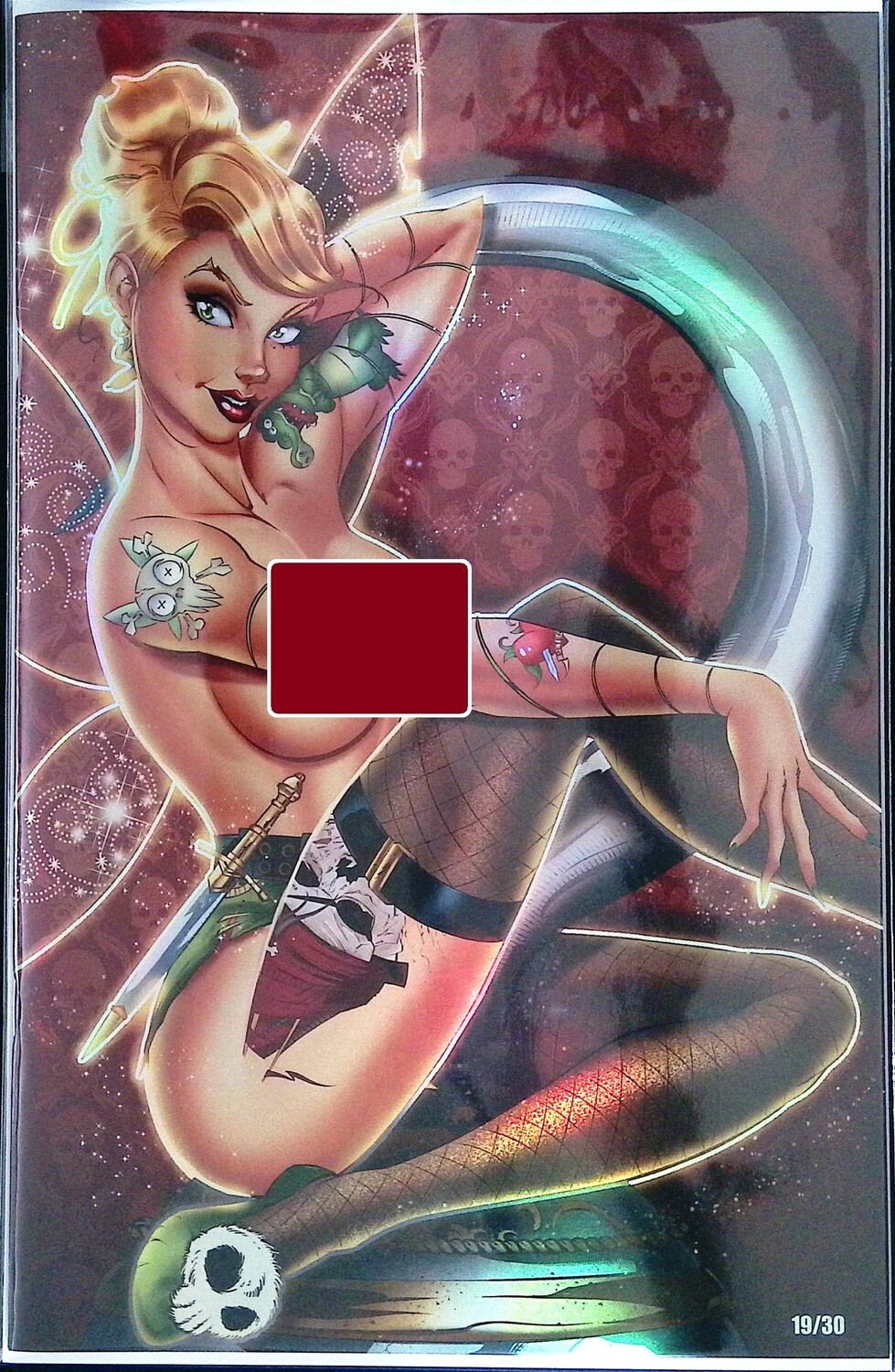 Gregbo Fairy Cosplay Artbook #1 - Tinkerbell - Virgin Naughty Red Holofoil Exclusive