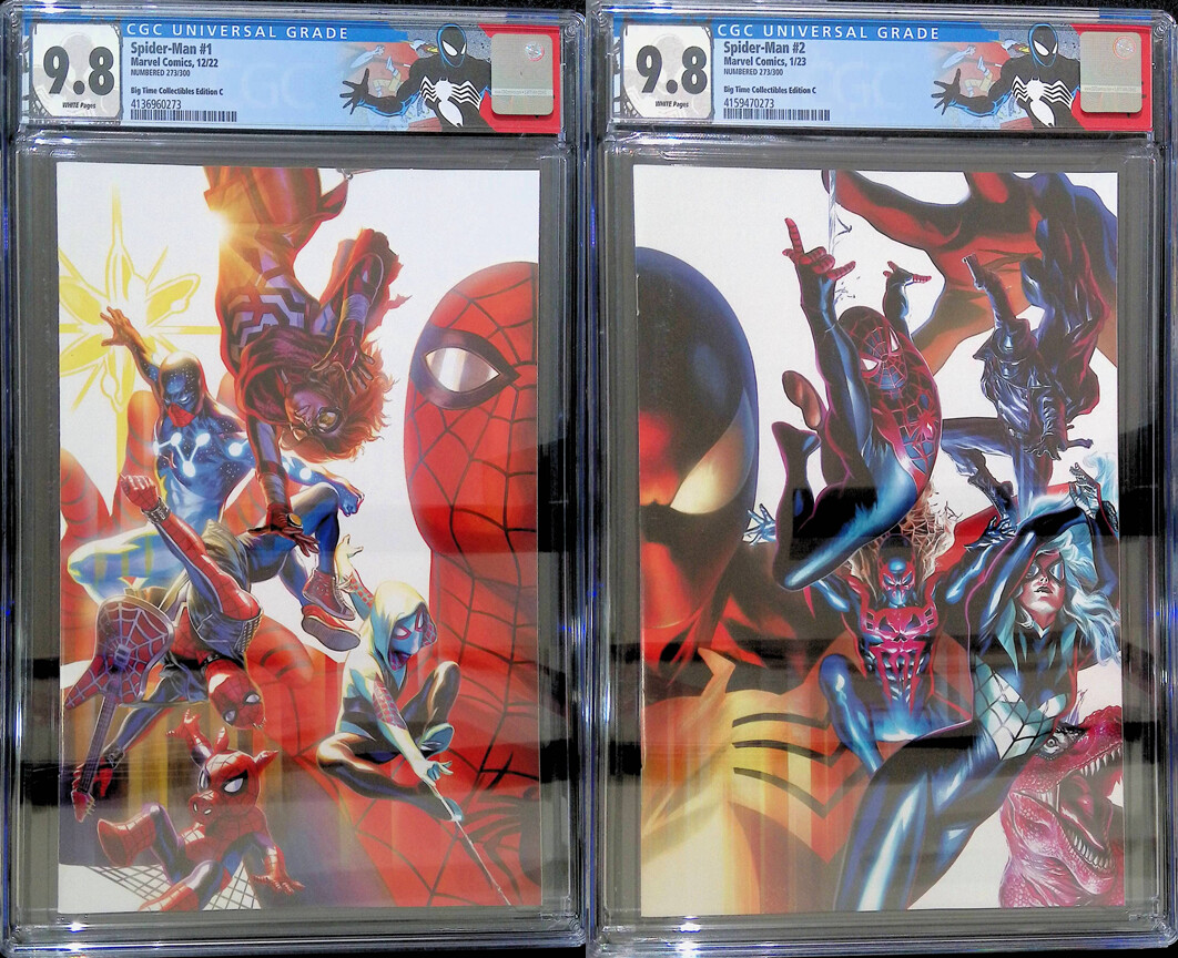 Spider-Man #1 - Big Time Collectibles Connecting Cover Exclusive - CGC 9.8