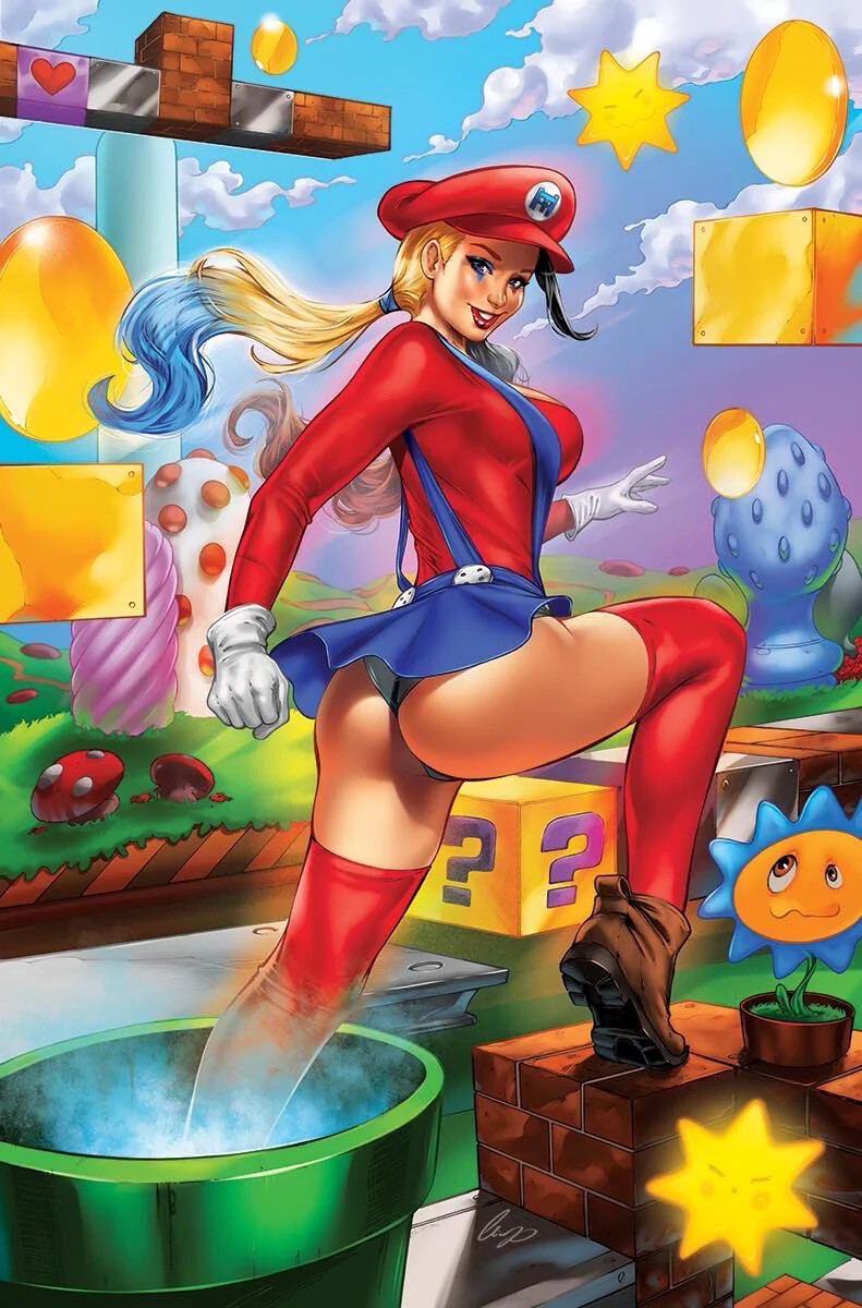 Hardlee Thinn #1 - Super Mario Brothers Cosplay Virgin Metal Exclusive