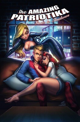 Patriotika Gods &amp; Shadows - J. Scott Campbell Amazing Spiderman Renew Your Vows #2 Homage - Trade Metal Exclusives